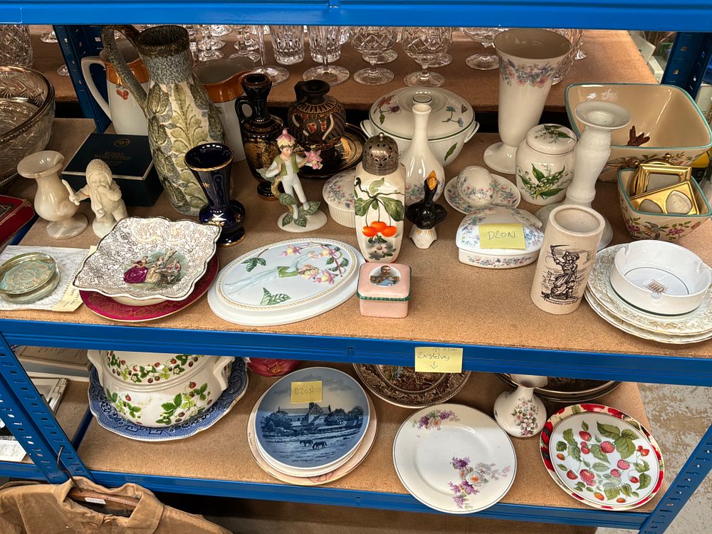 Lot 247: An Assortment of Decorative Ceramics and Glassware Including...