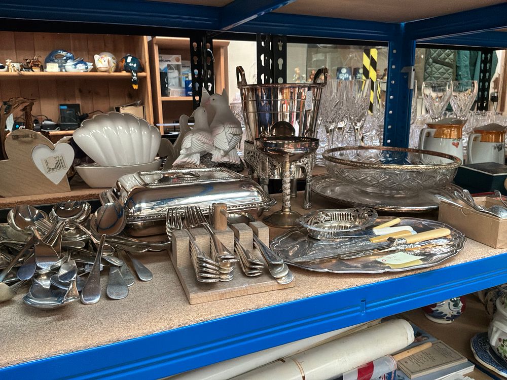 Lot 250: A Collection of Silver-plated and Cut-glass Tableware including...