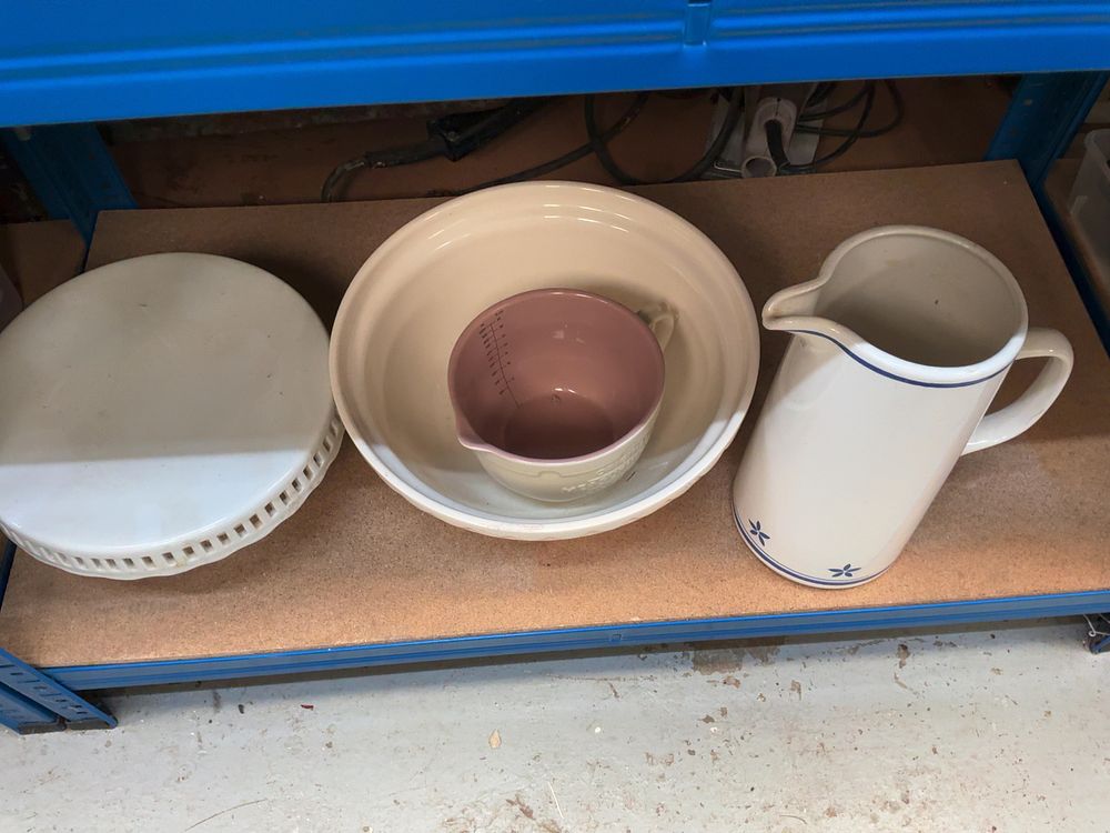 Lot 259: A Collection of Earthenware Kitchenware Including a Pitcher...