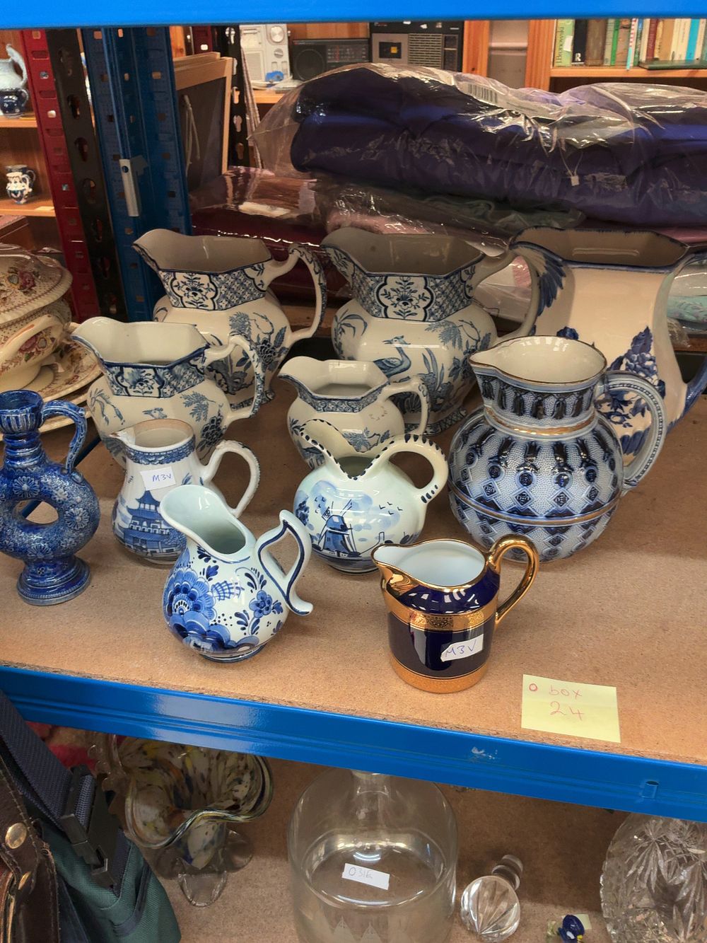 Lot 262: An Assortment of Blue and White Transfer-Printed Ceramic...