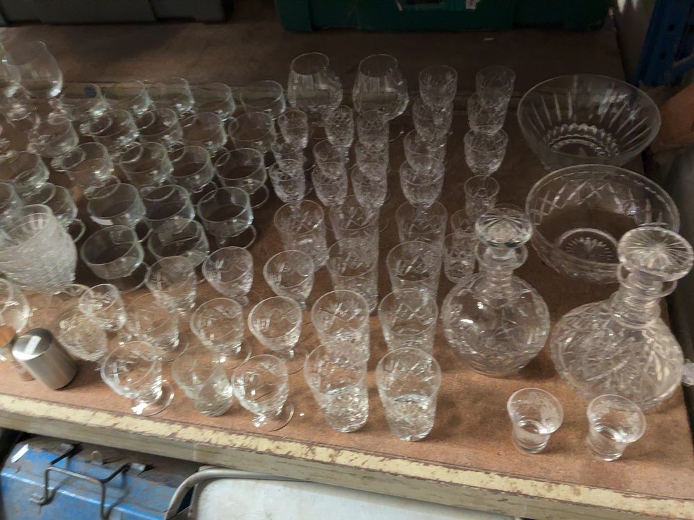 Lot 277: A Large Collection of Mixed Cut Glass and...