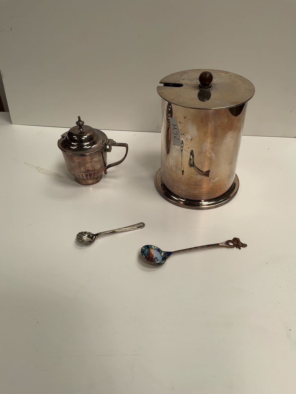 Lot 325: A Collection of Silver-Plated Tableware and WWII Trench...