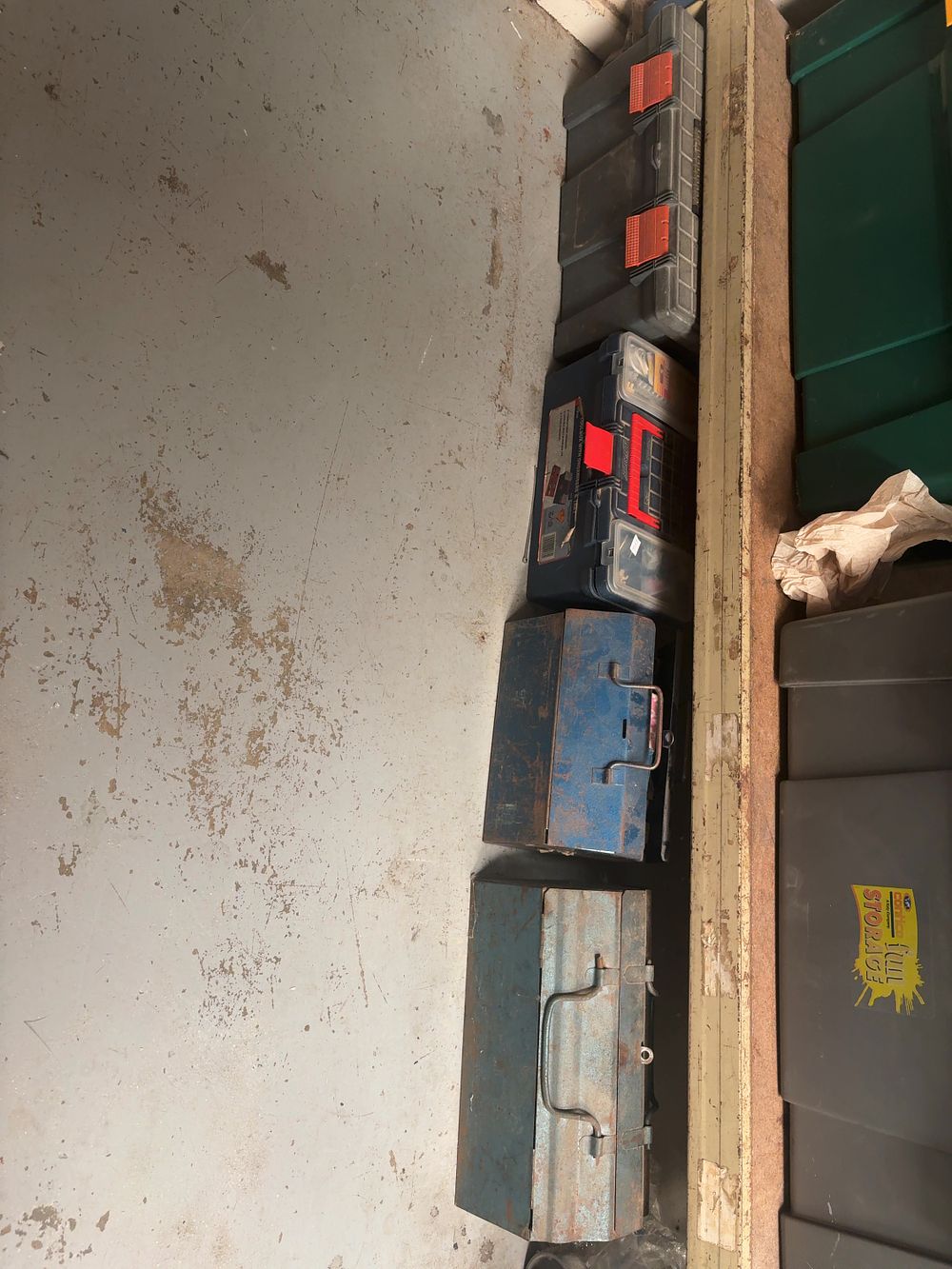 Lot 348: An Assortment of Toolboxes, a Small Parts Cabinet,...