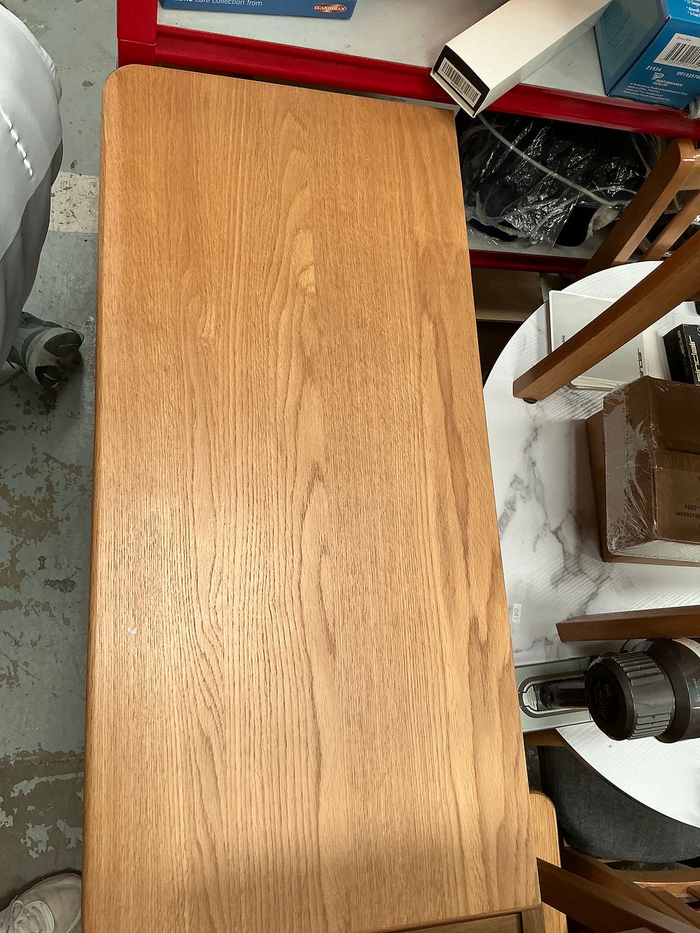 Lot 430: A contemporary light oak low open bookcase