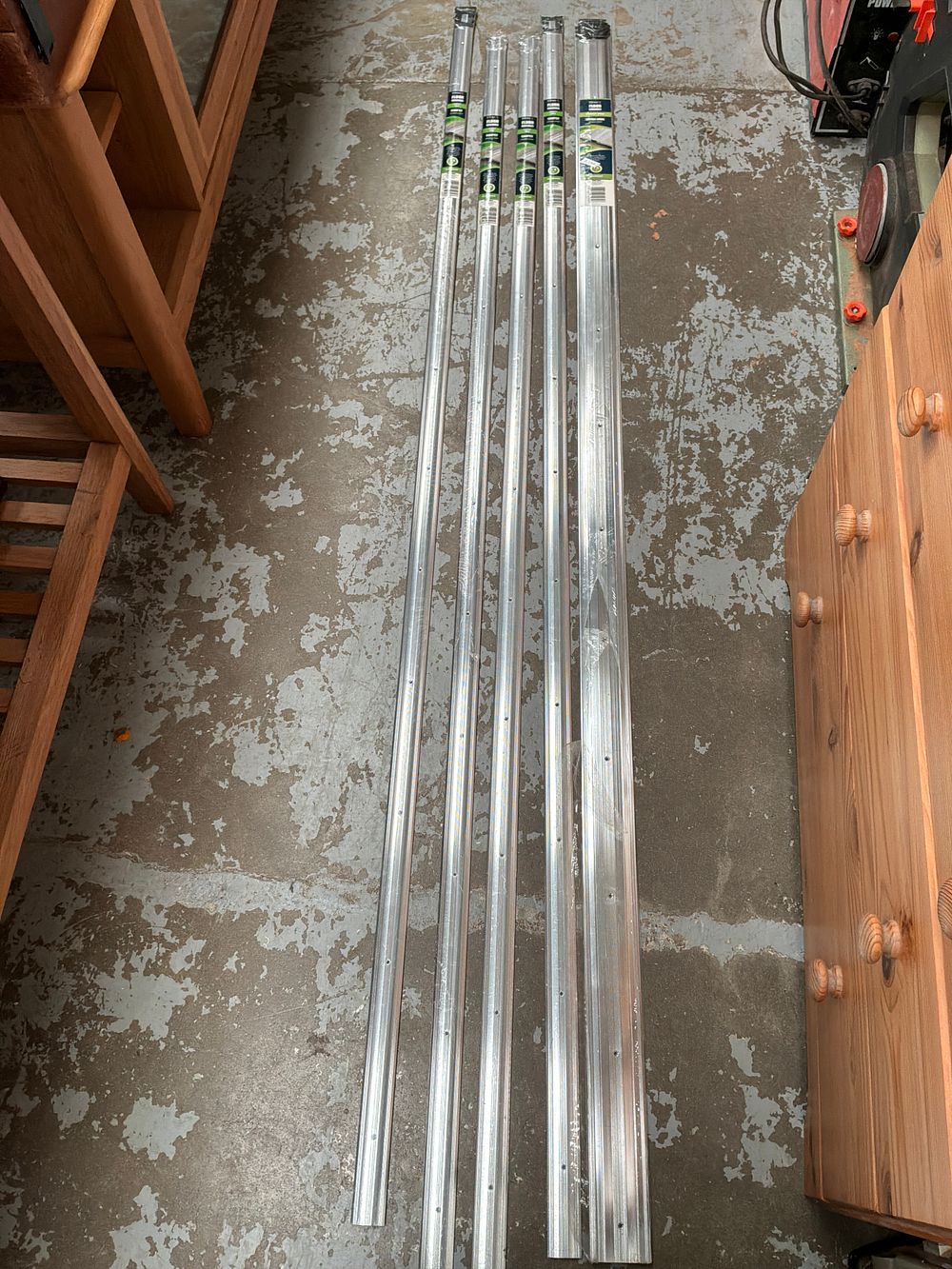 Lot 468: Five Vitrex Aluminium Carpet Cover Strips and Floor...