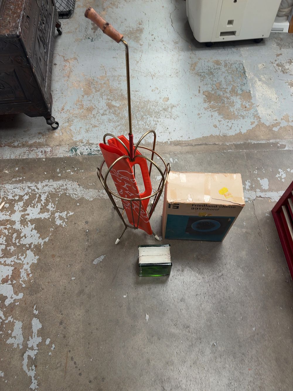 Lot 498: A Trio of Vintage Household Items Including a...