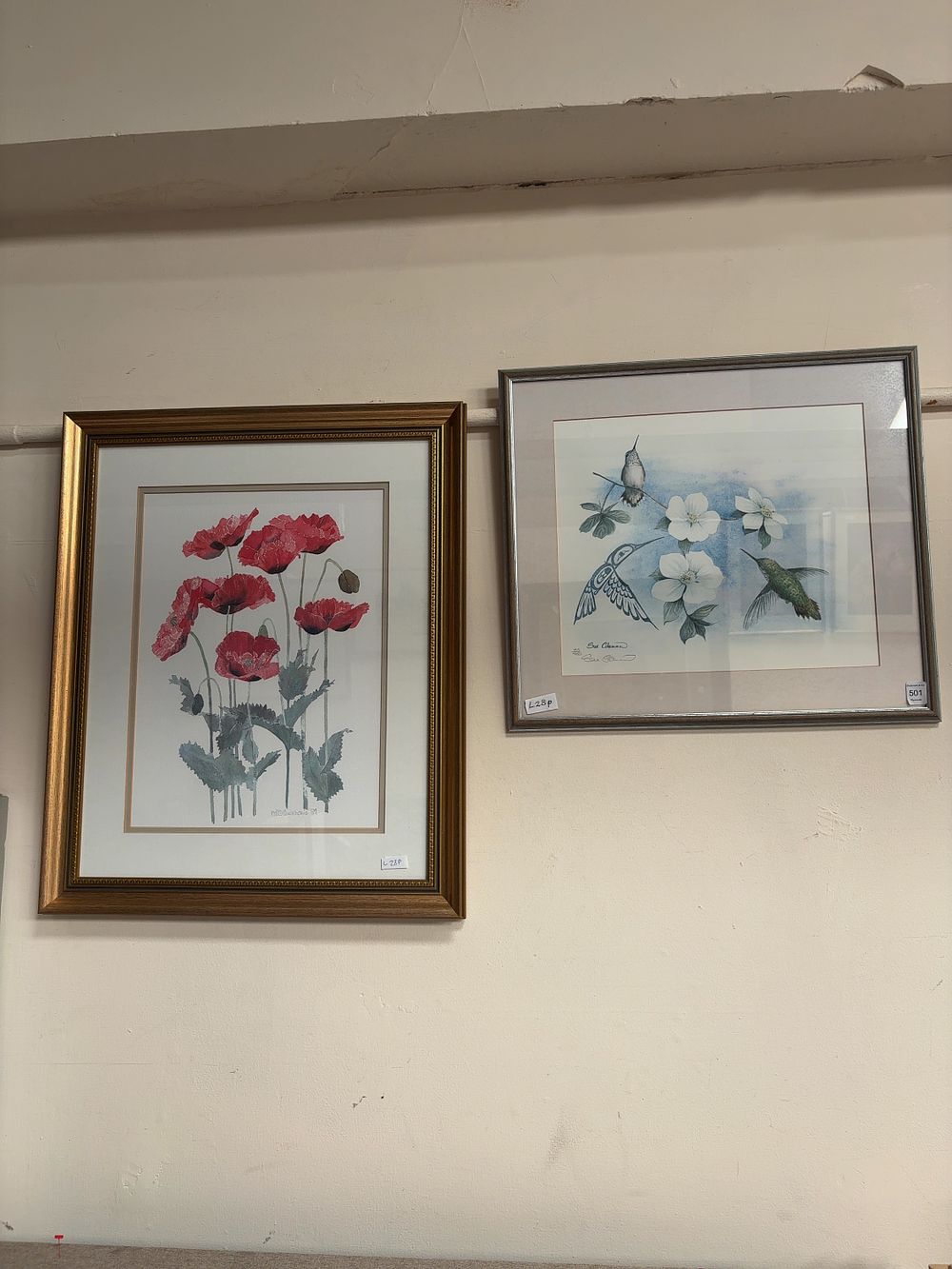 Lot 501: Two Framed Artworks including an M. Silverthorne Watercolour...