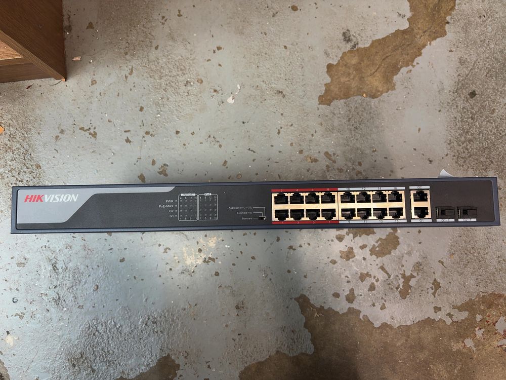 Lot 179: Hikvision 16-Port PoE Smart Managed Network Switch