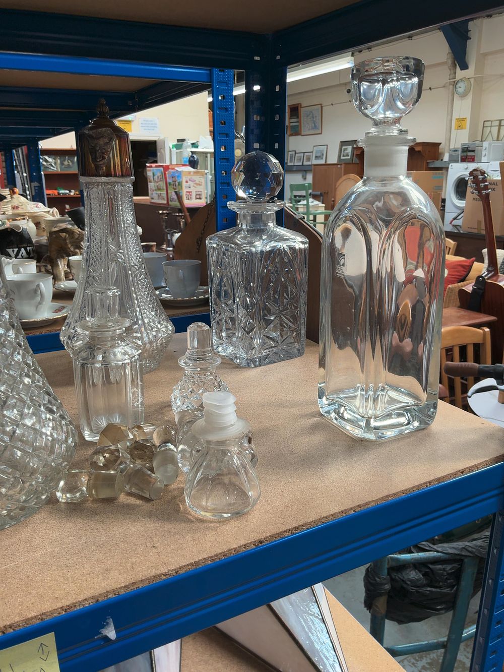 Lot 185: A Collection of Cut Glass and Crystal Decanters and Table Glassware