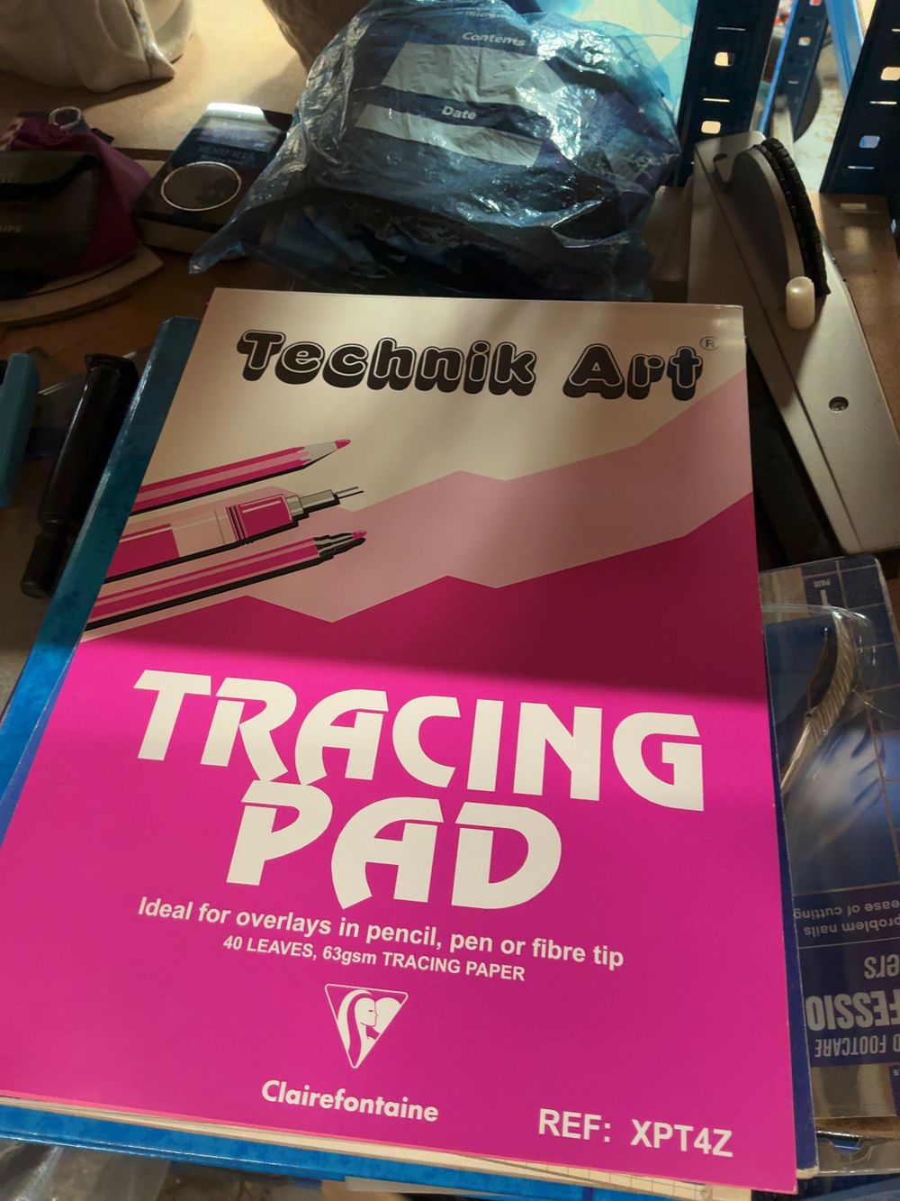 Lot 193: A Collection of Stationery and Drafting Supplies including a Technik Art Tracing Pad