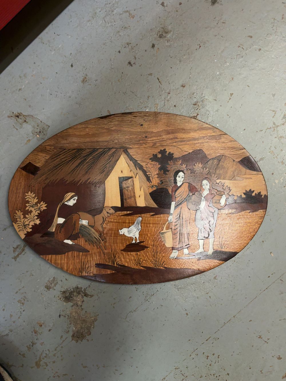 Lot 199: A Collection of Framed Artworks and Decorative Marquetry Panel