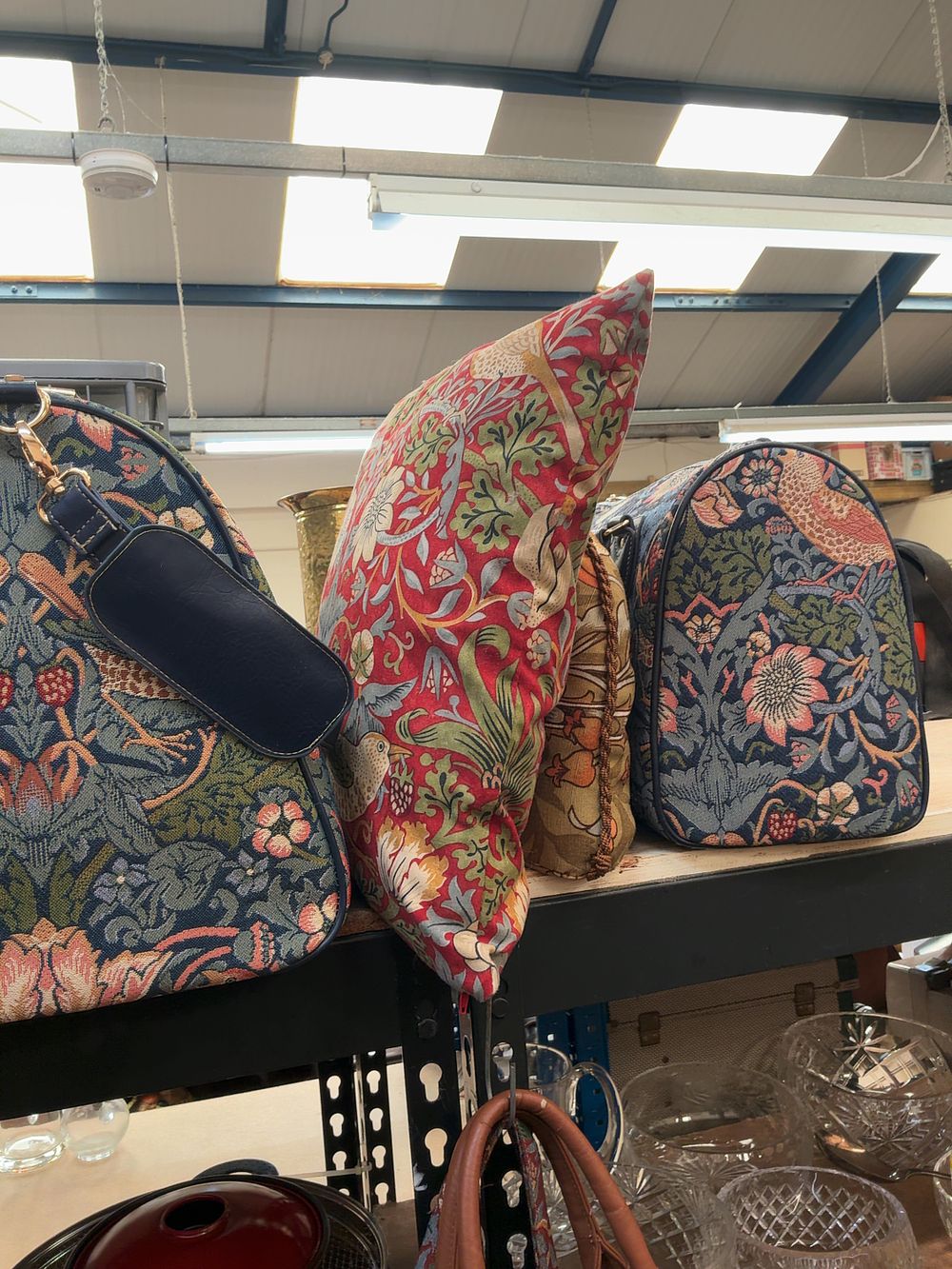 Lot 201: A Collection of Signare Tapestry Bags and Home Textiles in William Morris Designs