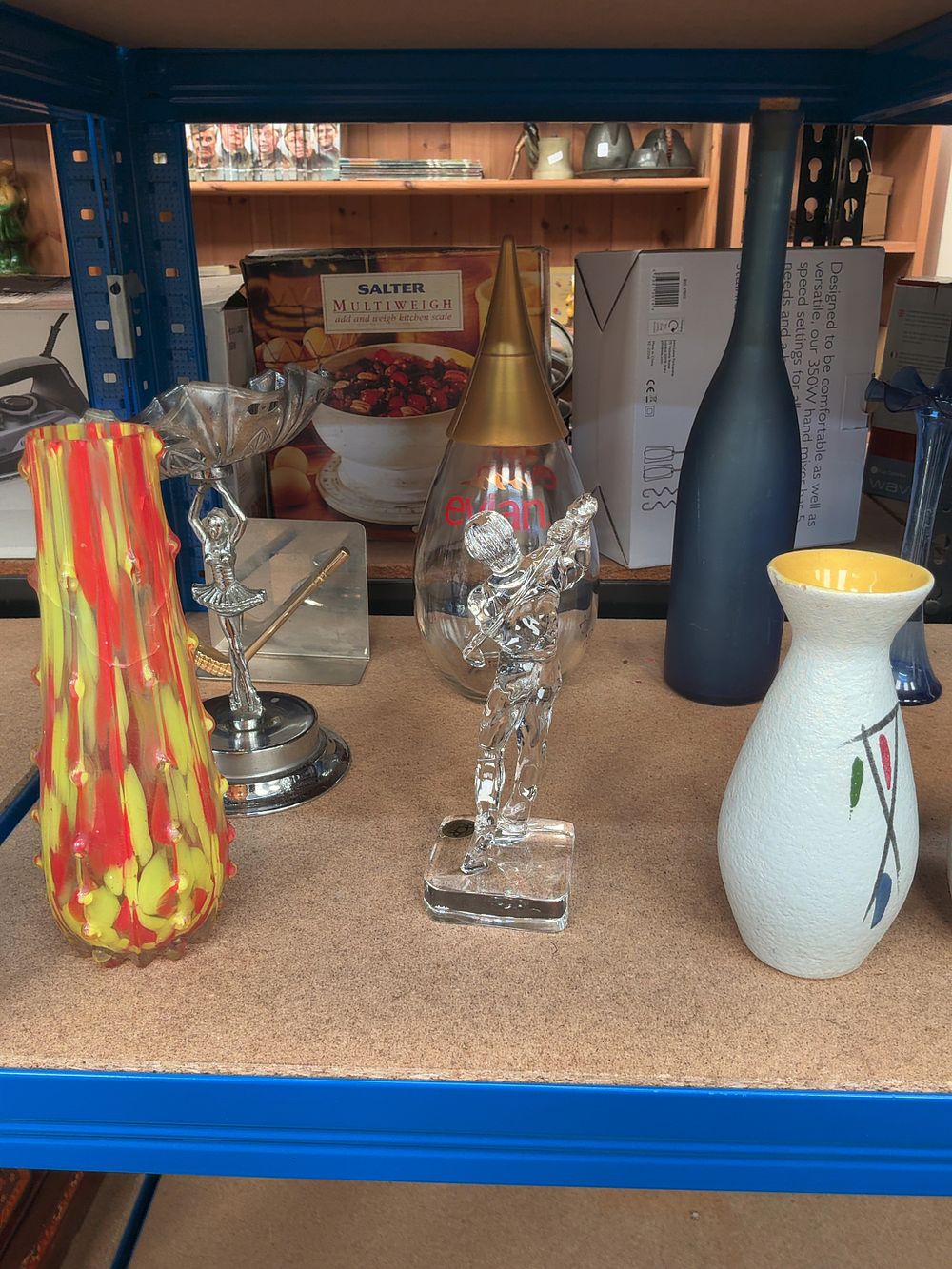 Lot 225: An Assortment of Mid-Century Style Ceramics, Art Glass, and Miscellaneous Collectables