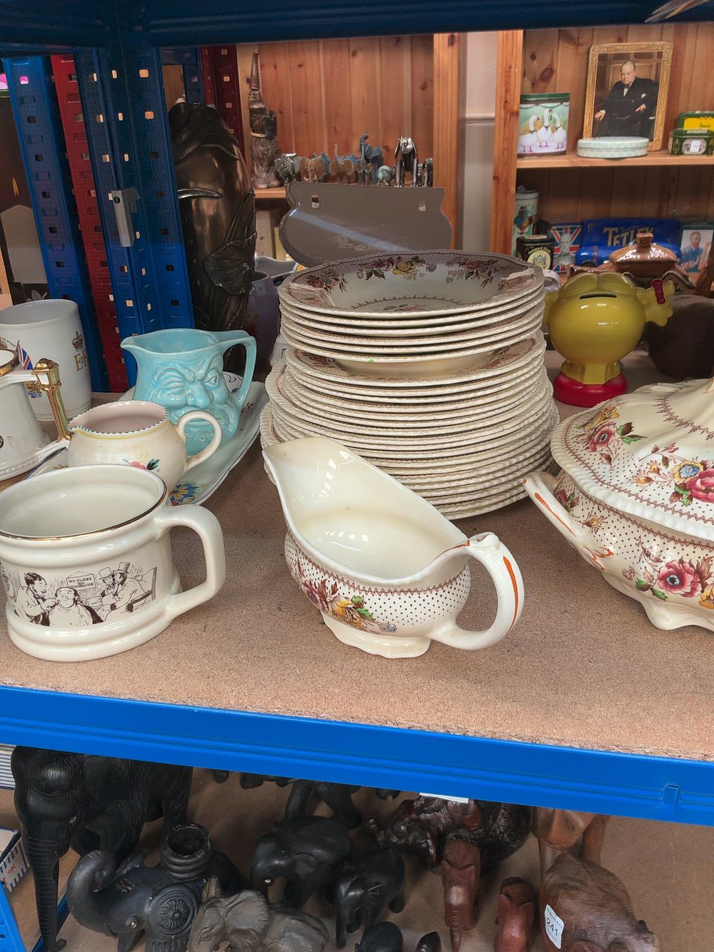Lot 240: A Collection of Ceramics and Collectables including a Part Dinner Service in the Lynton Brown Pattern