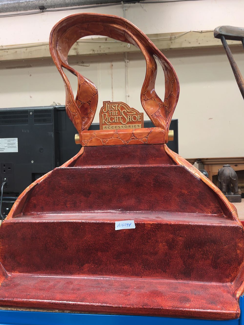 Lot 244: Large Just the Right Shoe Accessories Promotional Countertop Display Stand