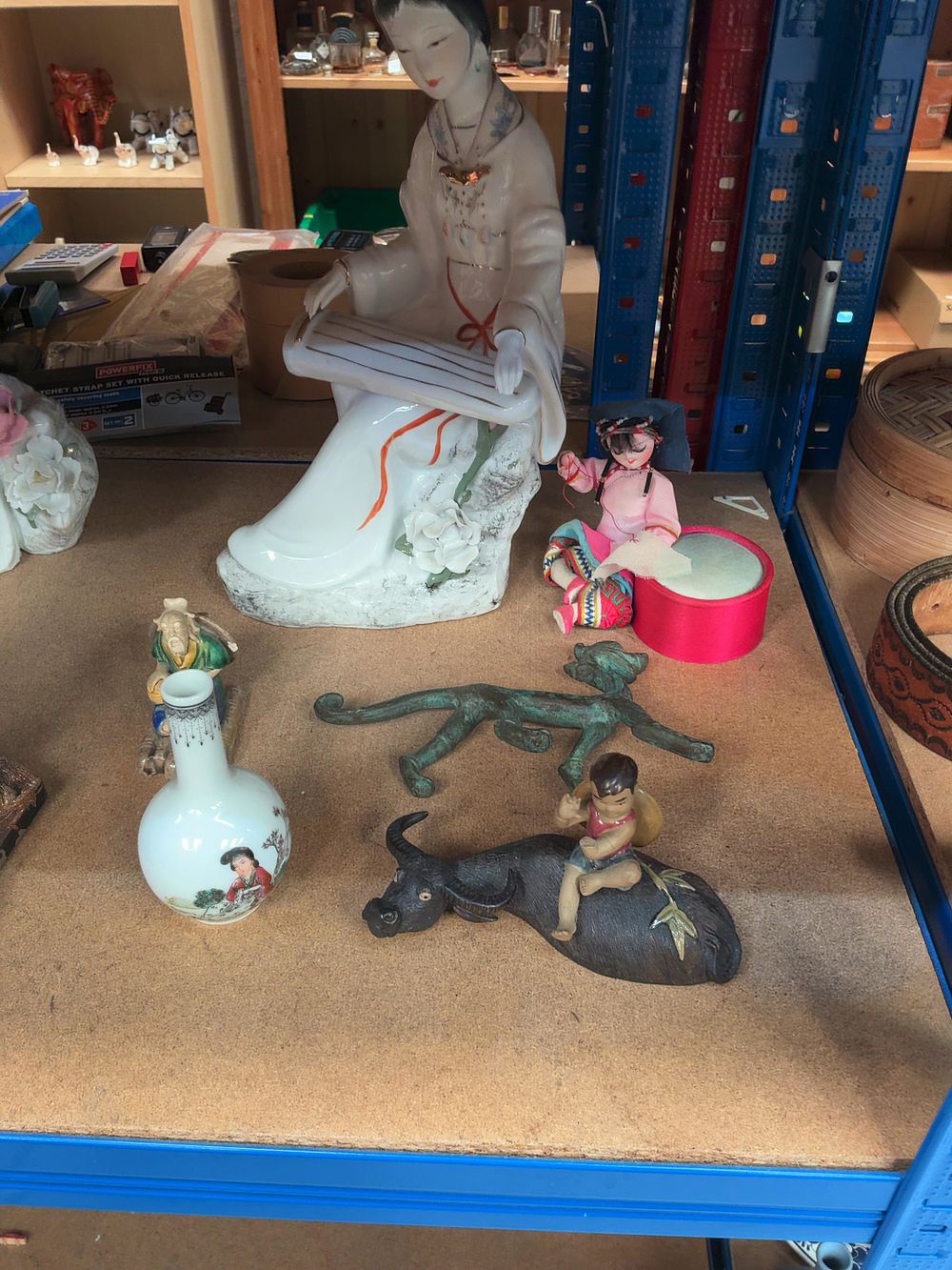 Lot 246: A Collection of 20th-Century Asian Decorative Objects and Figurines