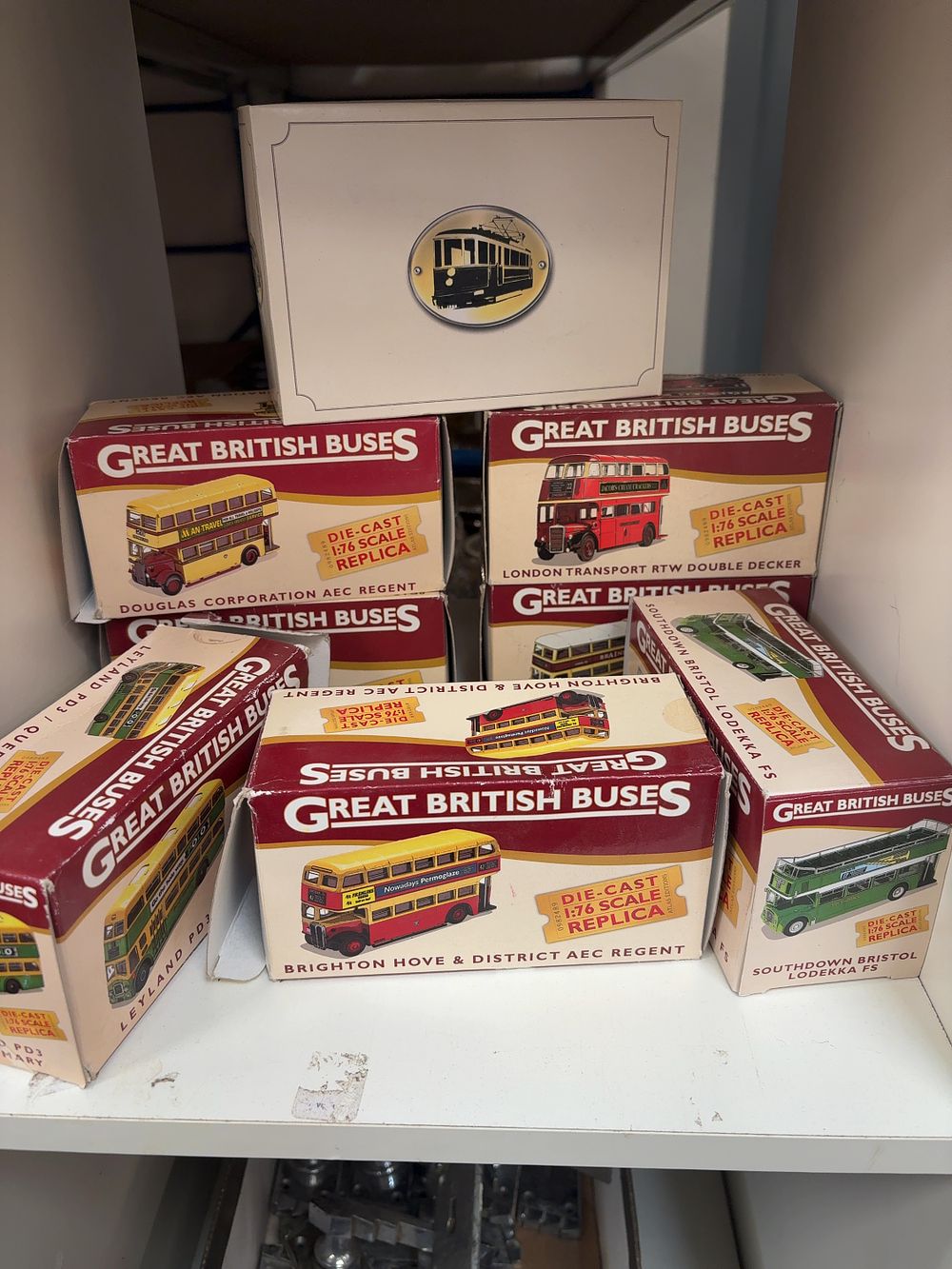 Lot 263: A Collection of Eight Great British Buses 1:76 Scale Model Vehicles