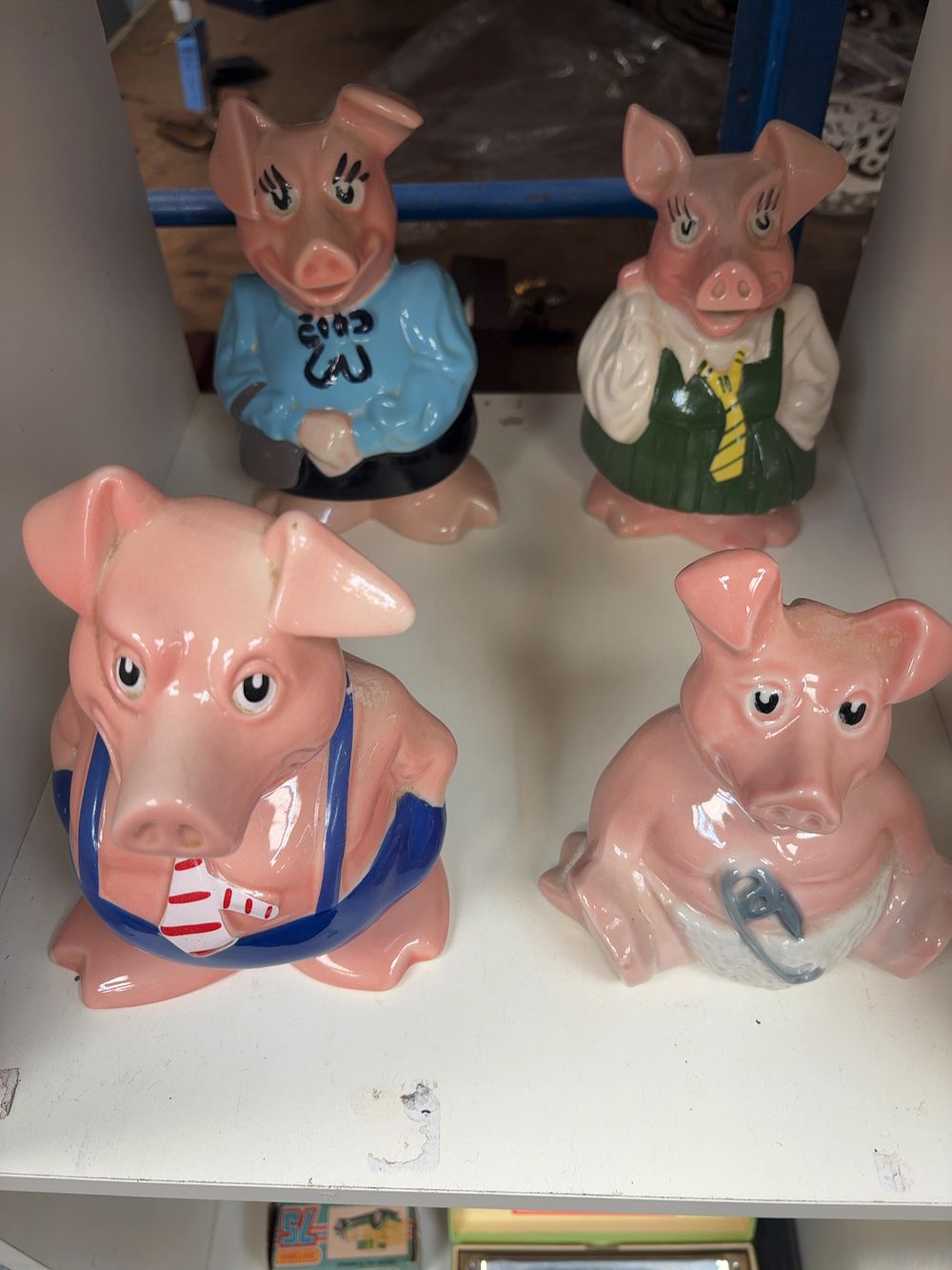 Lot 265: A Collection of 4 Wade NatWest Promotional Ceramic Piggy Banks