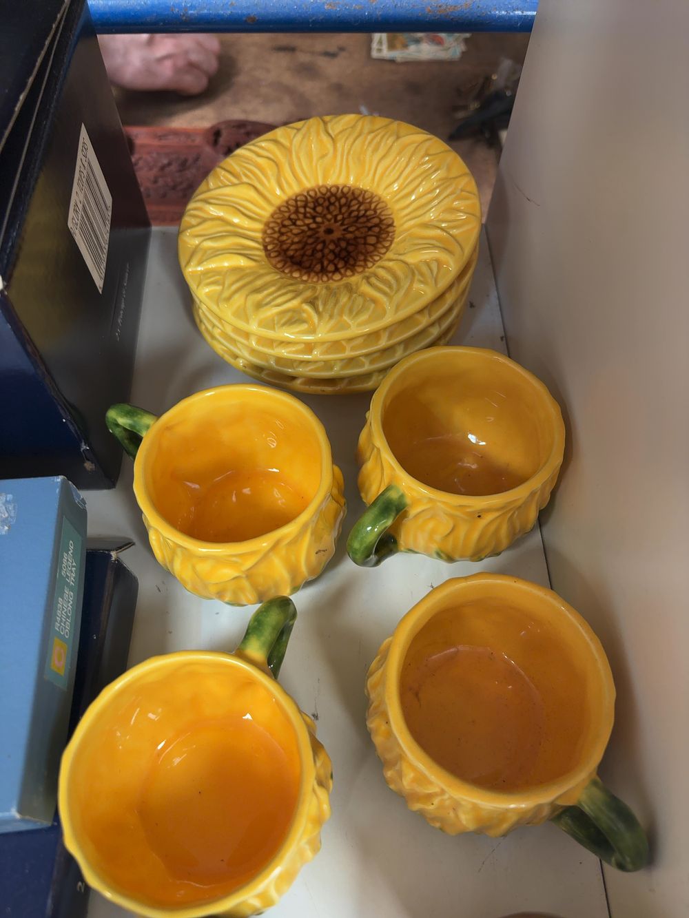 Lot 266: A Collection of British Ceramics Including Royal Doulton Character Jugs and a Sunflower Pattern Tea Set