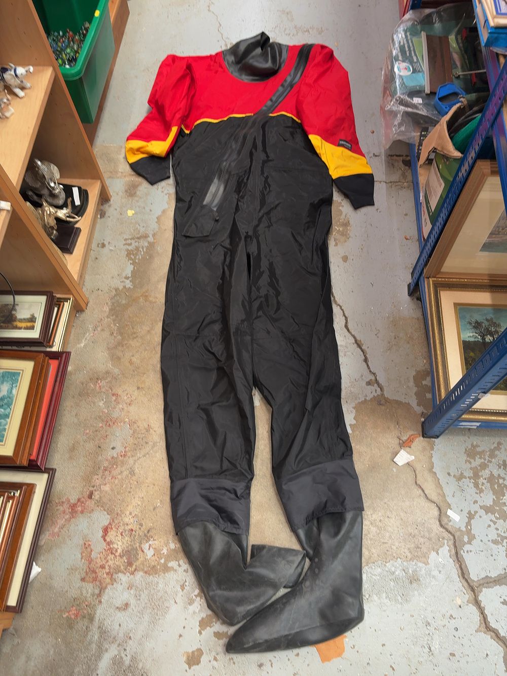 Lot 274: A Trident UK Front-Entry Drysuit with Integrated Boots