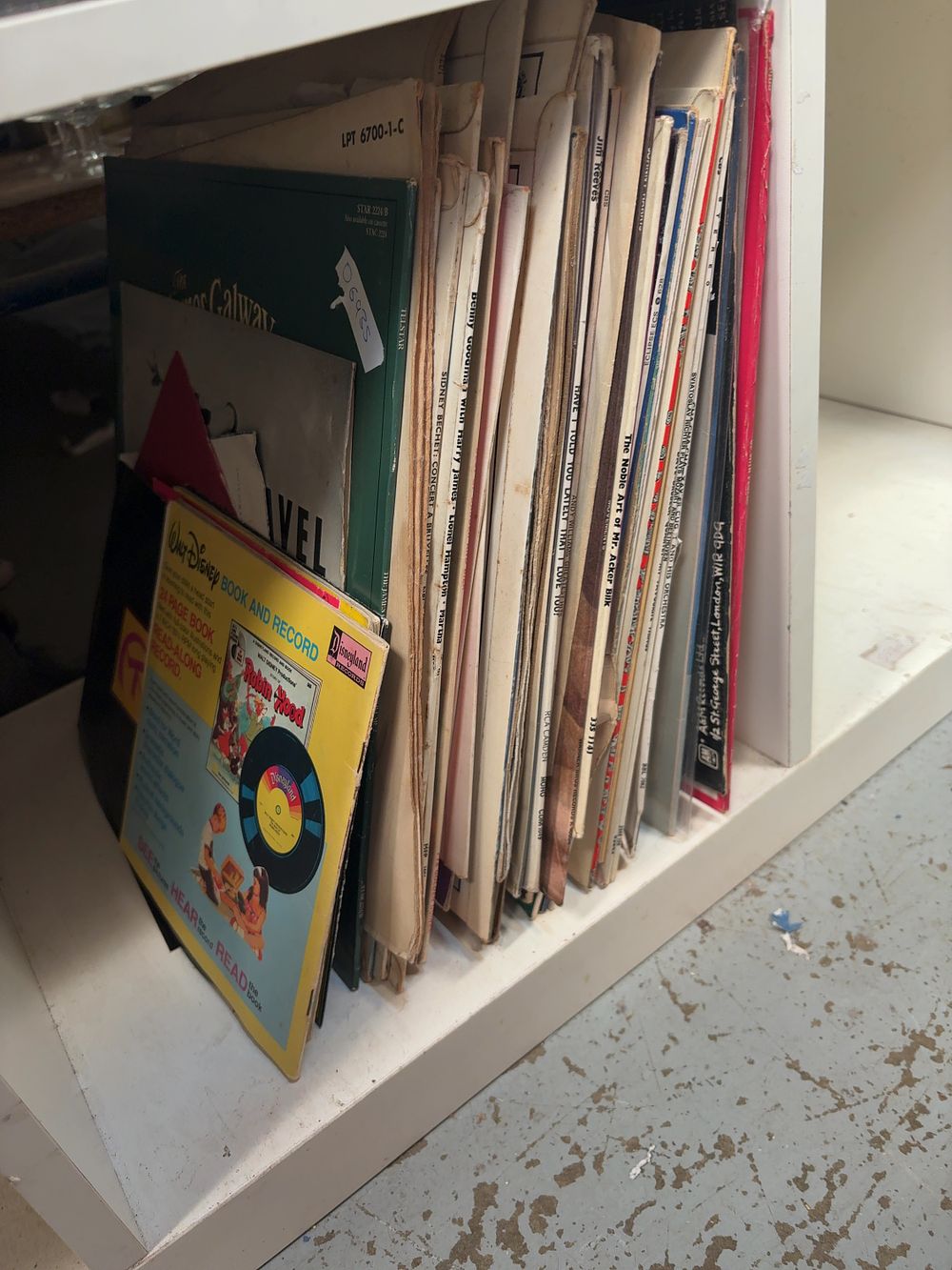 Lot 275: An Assortment of Vintage Vinyl Records and a Walt Disney Book and Record Set