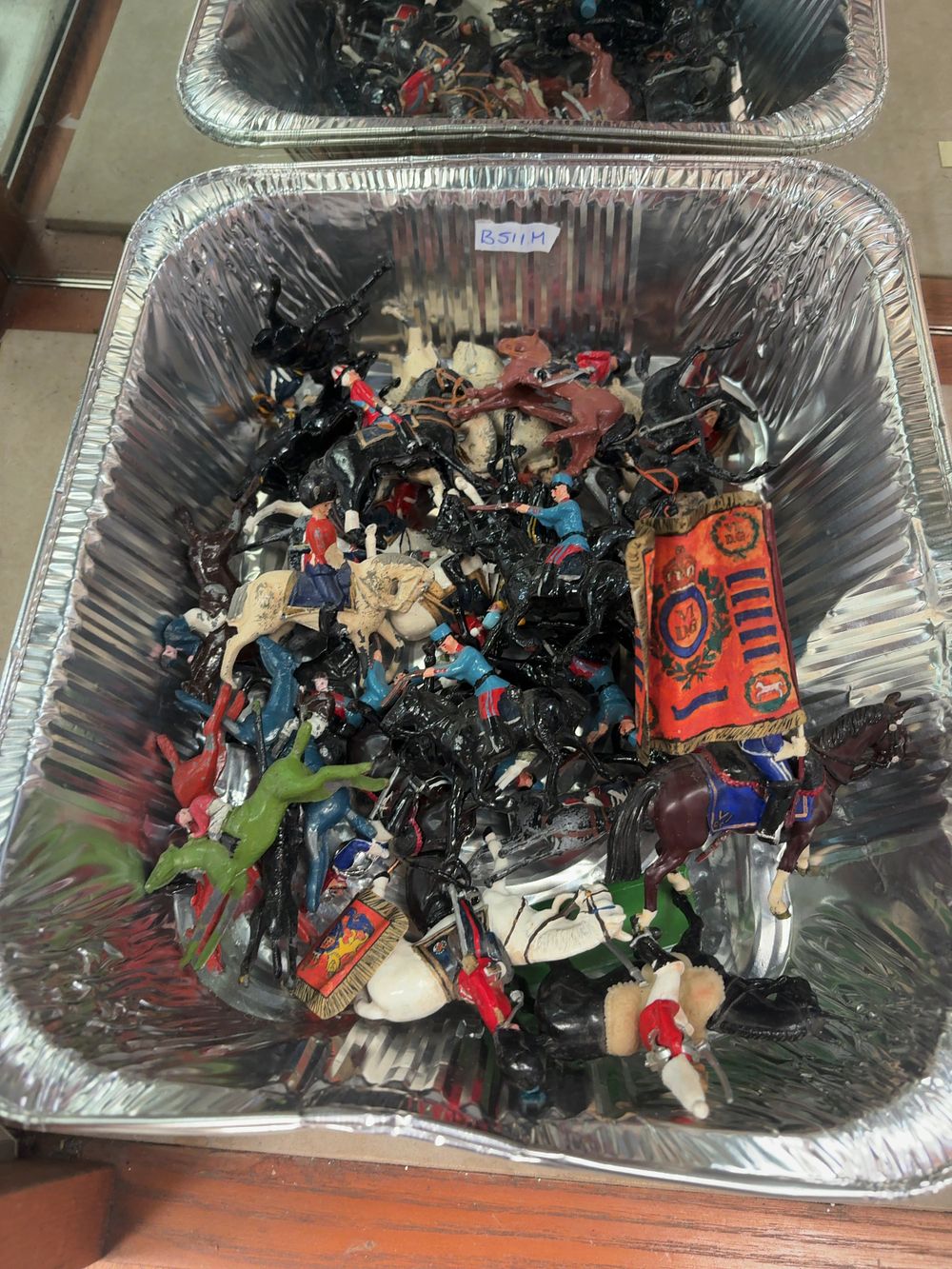 Lot 319: A Collection of Vintage Toy Soldier and Cavalry Figures in the Style of W. Britains