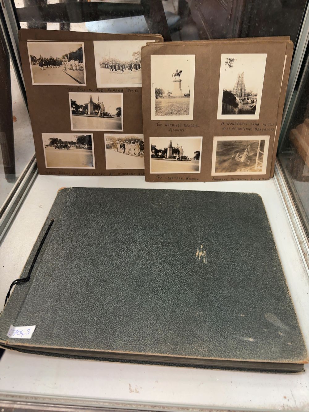 Lot 328: A Personal Mid-20th-Century Photo and Memorabilia Album of British Military and Naval Interest in India and Pakistan