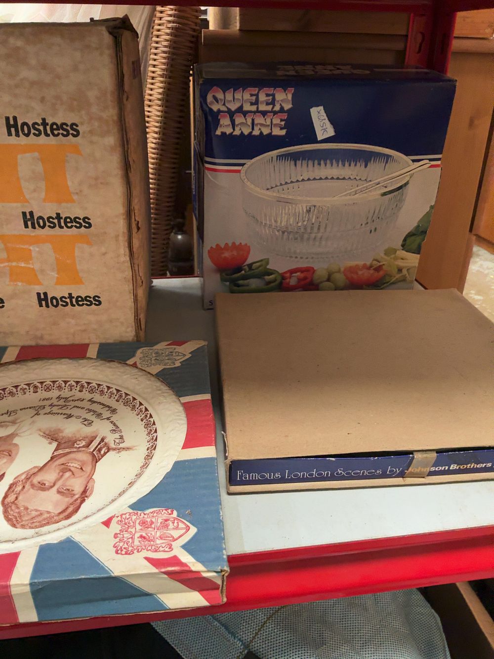 Lot 384: A Collection of Vintage British Tableware, Commemorative Items, and Serving Ware