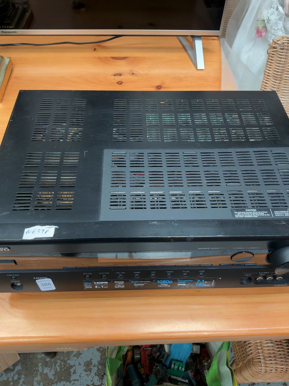 Lot 388: Onkyo TX-SR578 7.1 Channel AV Receiver