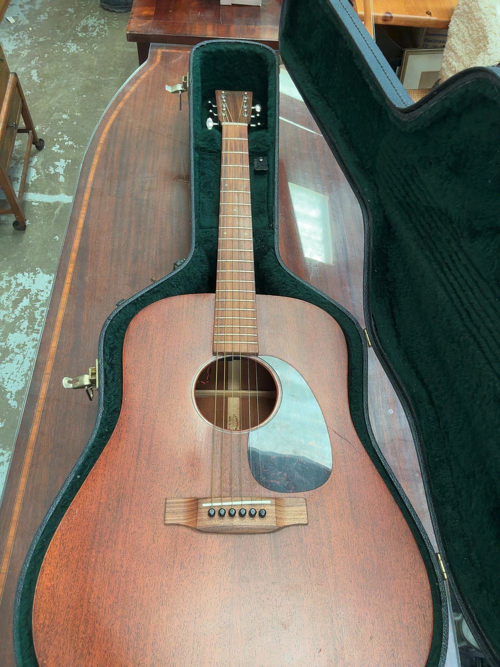 Lot 410: C.F. Martin & Co. D-15 Mahogany Dreadnought Acoustic Guitar and Case