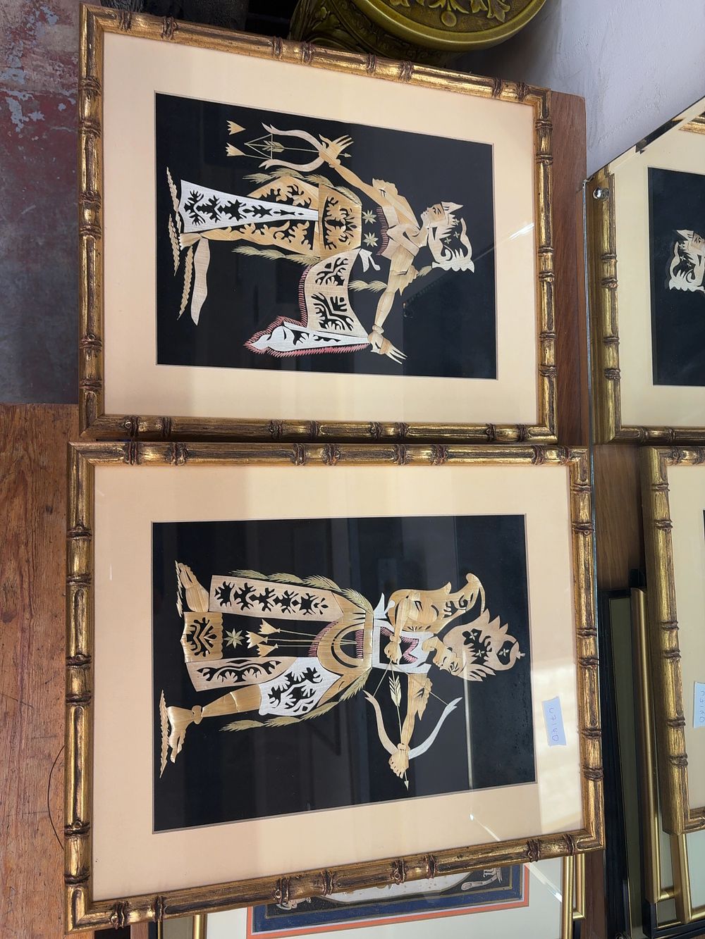 Lot 485: A Collection of Southeast Asian and Indian Framed Artworks