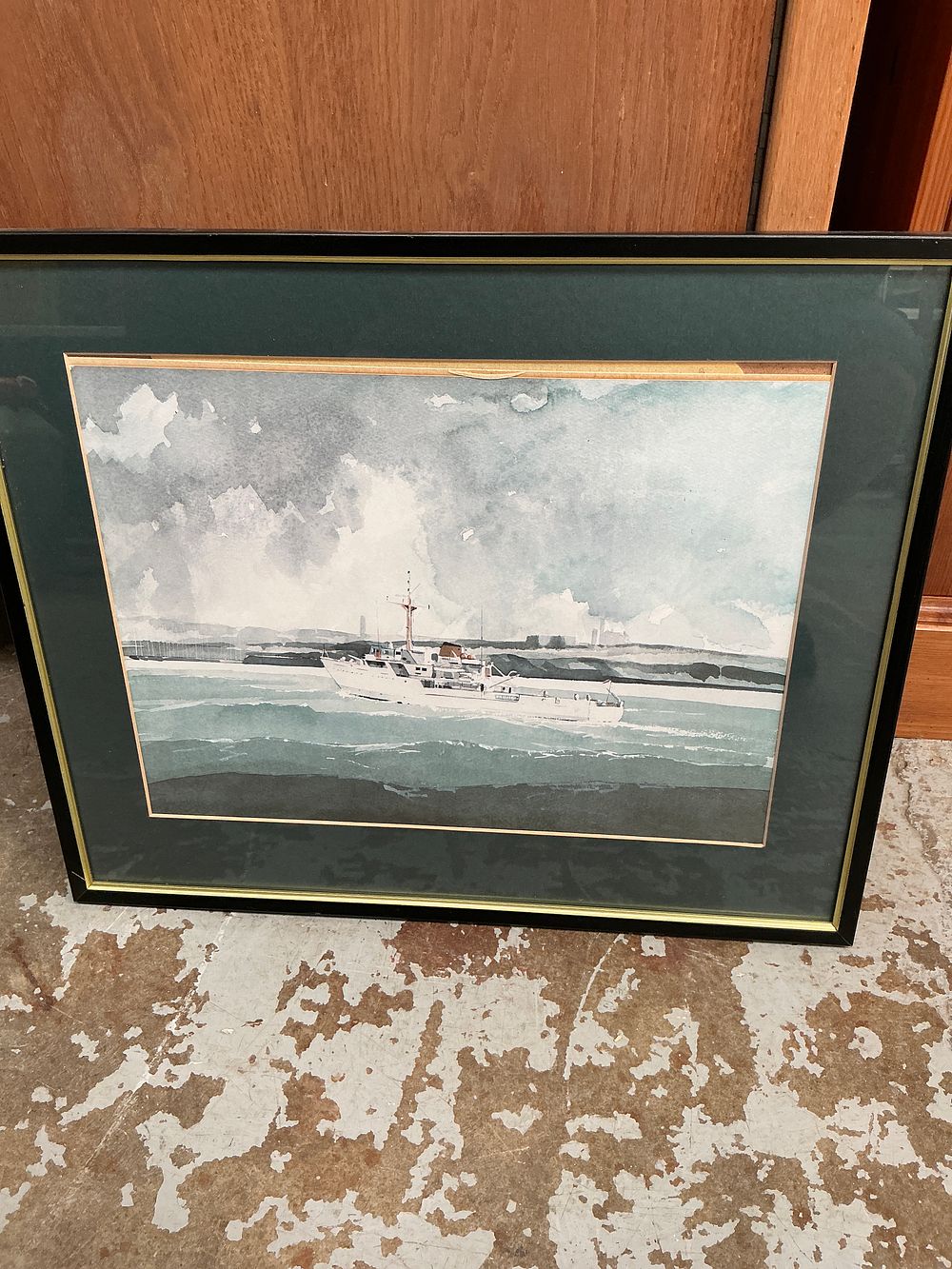 Lot 52: British School, 20th Century, Maritime Study of a Vessel, Watercolour
