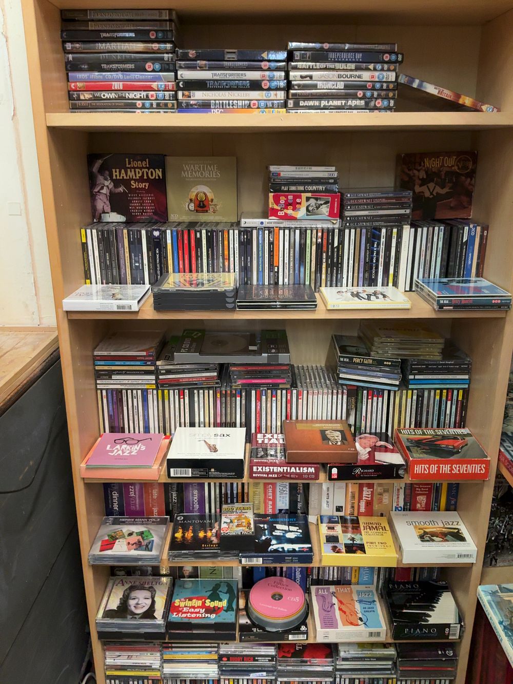Lot 178: A Large Collection of CDs and DVDs Including Jazz, Classical, and Blockbuster Film Titles