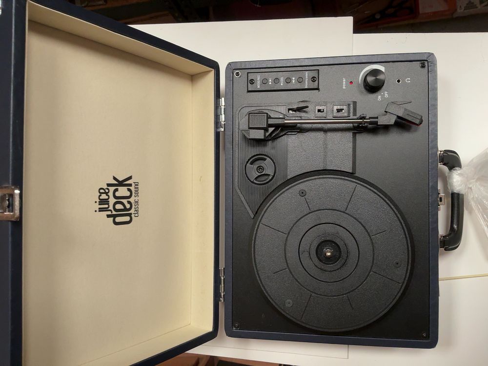 Lot 203: Juice Deck Classic Sound Portable Suitcase Record Player