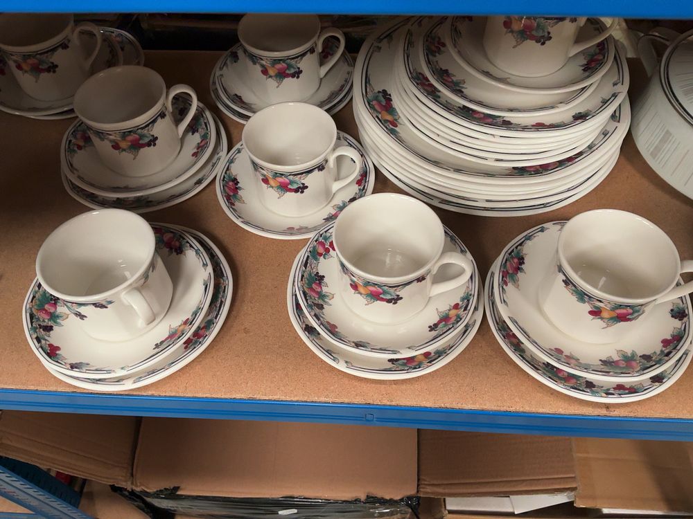 Lot 215: A Collection of Royal Doulton Autumn's Glory, Noritake Isabella, and Bamboo Pattern Tableware