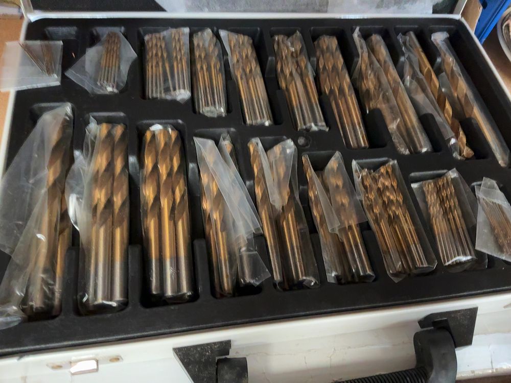 Lot 223: A Large Collection of HSS Twist Drill Bit Sets and Workshop Accessories