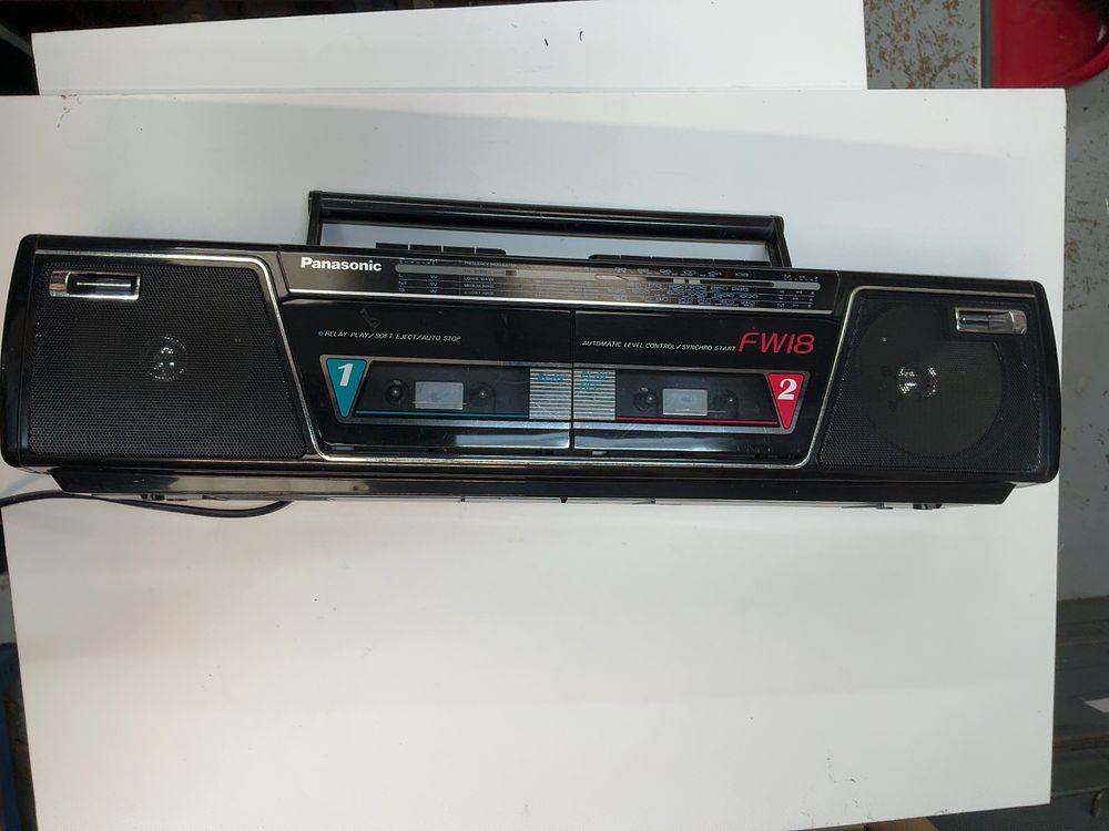 Lot 241: Two Panasonic Portable Stereo Systems comprising Models RX-FW18L and RX-DS27