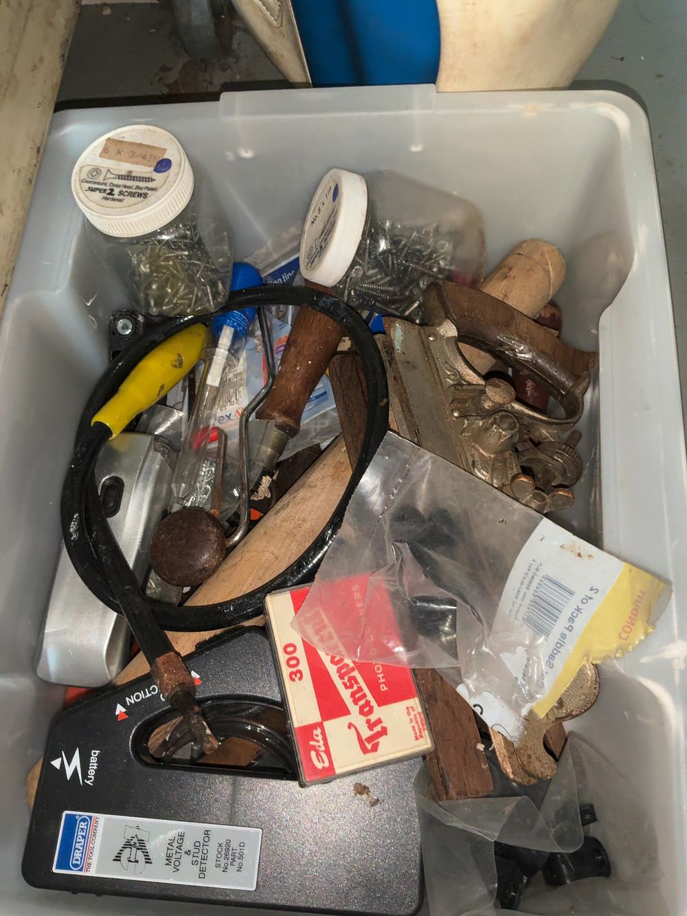 Lot 252: An Assortment of Hand Tools, Automotive Equipment, and Workshop Sundries