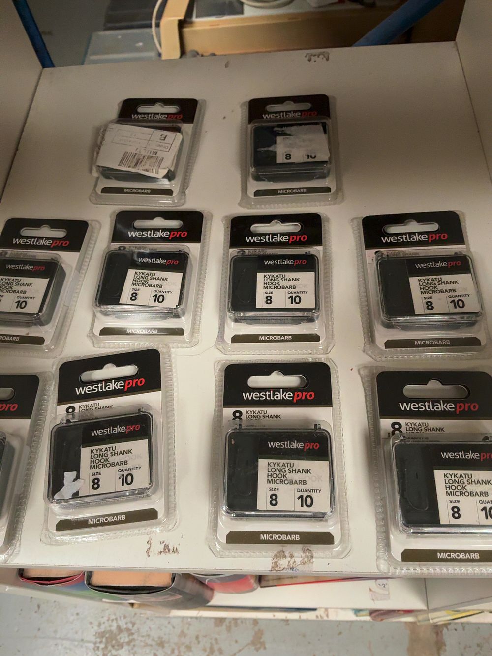 Lot 263: A Collection of Westlake Pro Kykatu Long Shank Microbarb Fishing Hooks