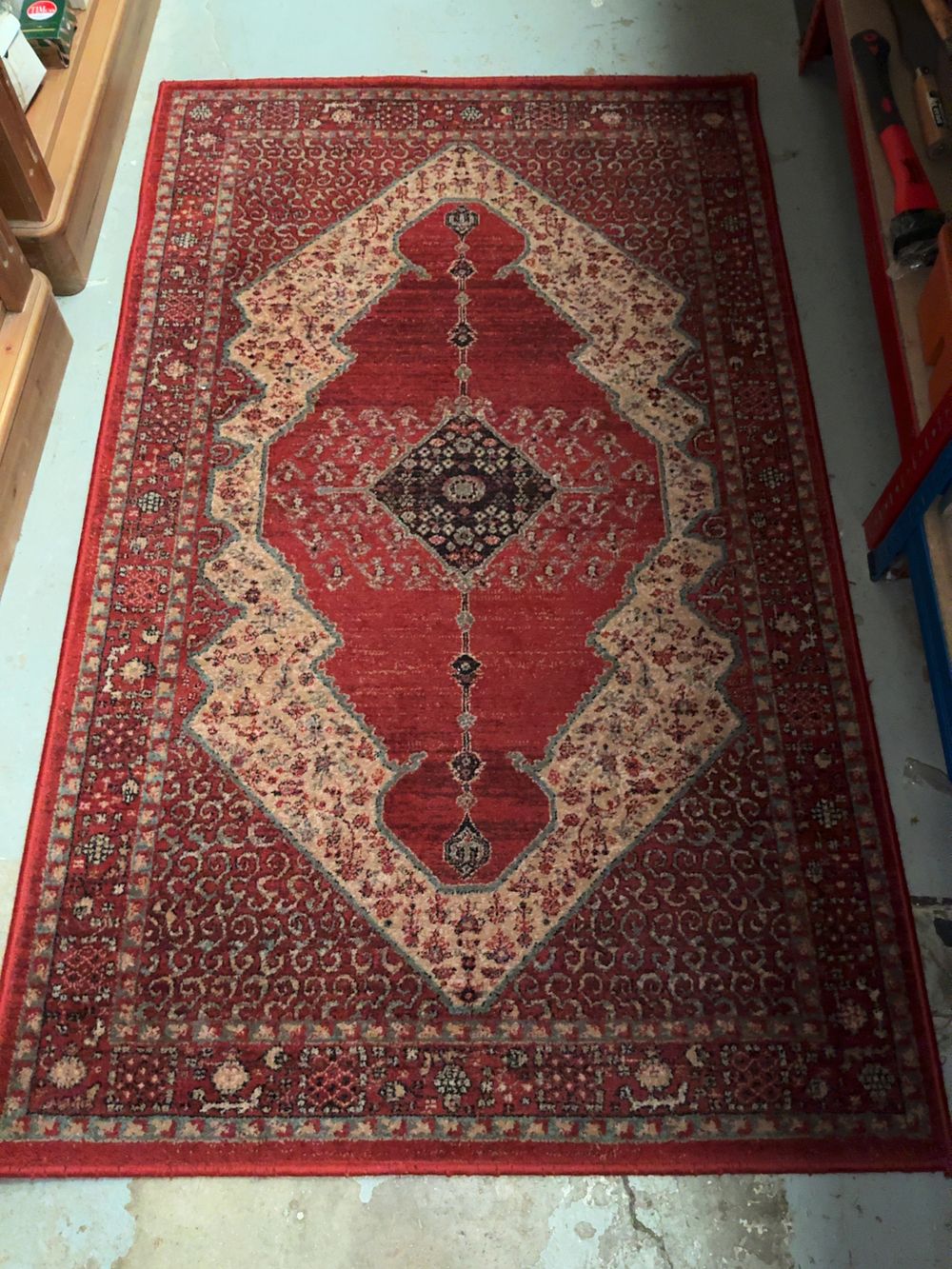 Lot 282: Two Machine-Made Belgian Medallion Rugs