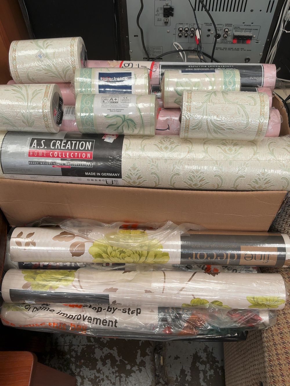 Lot 358: An Assortment of Wallpaper Rolls and Decorative Borders Including A.S. Creation and Superfresco