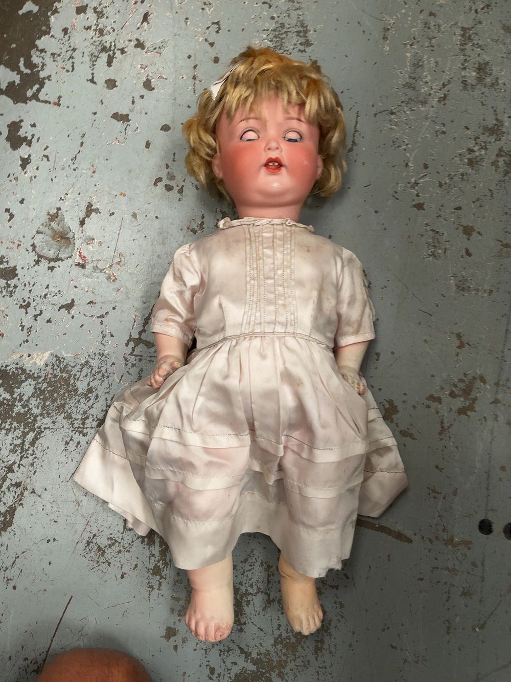 Lot 360: Antique Armand Marseille 1330 Character Toddler Doll