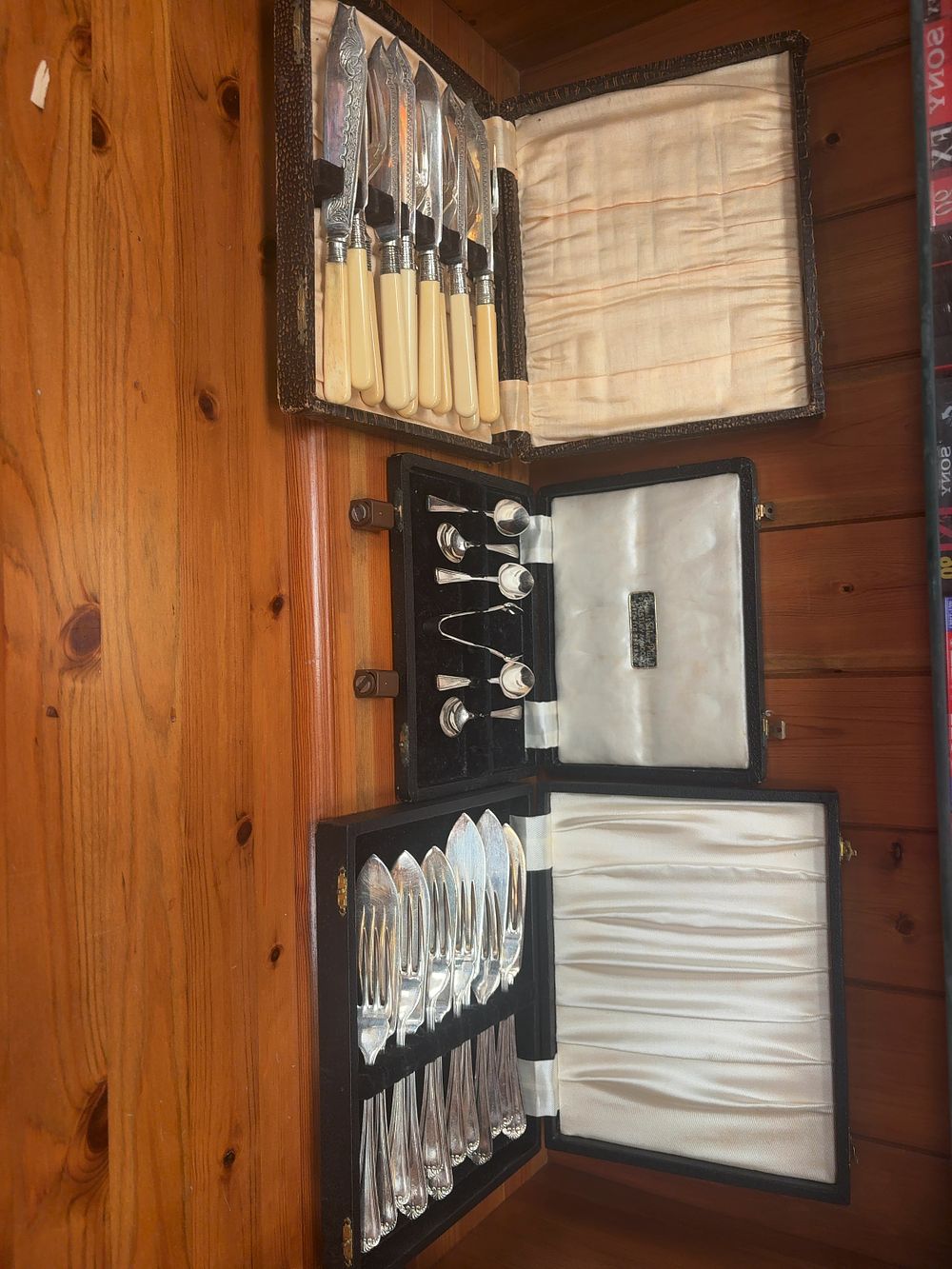 Lot 417: Three Cased Silver-Plated Flatware Sets including a Priestley & Moore Coffee Service