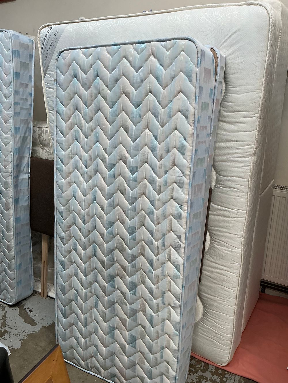 Lot 445: A Pair of Layezee Single Divan Beds and Mattresses
