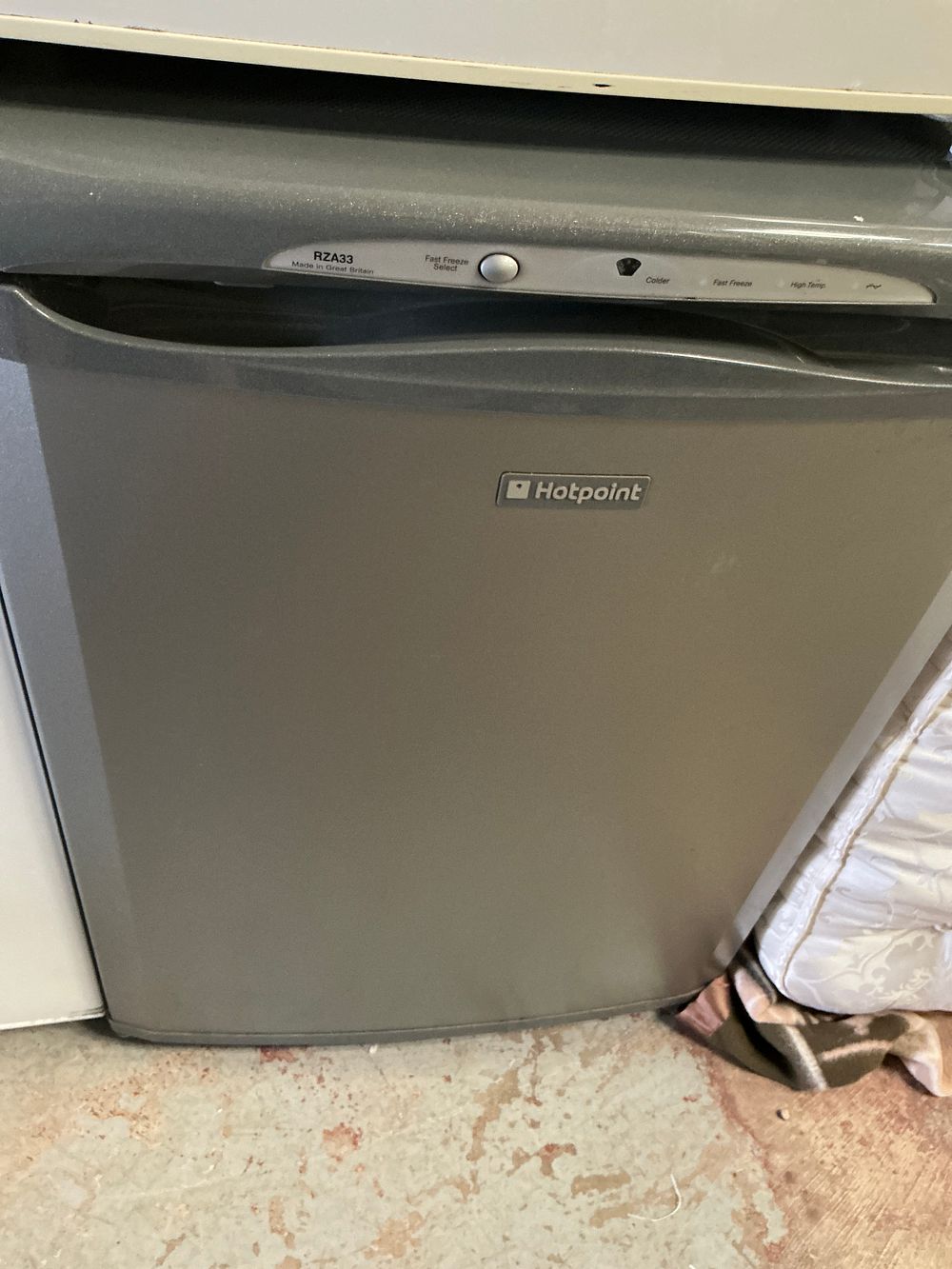 Lot 452: Hotpoint RZA33 Graphite Under-counter Freezer