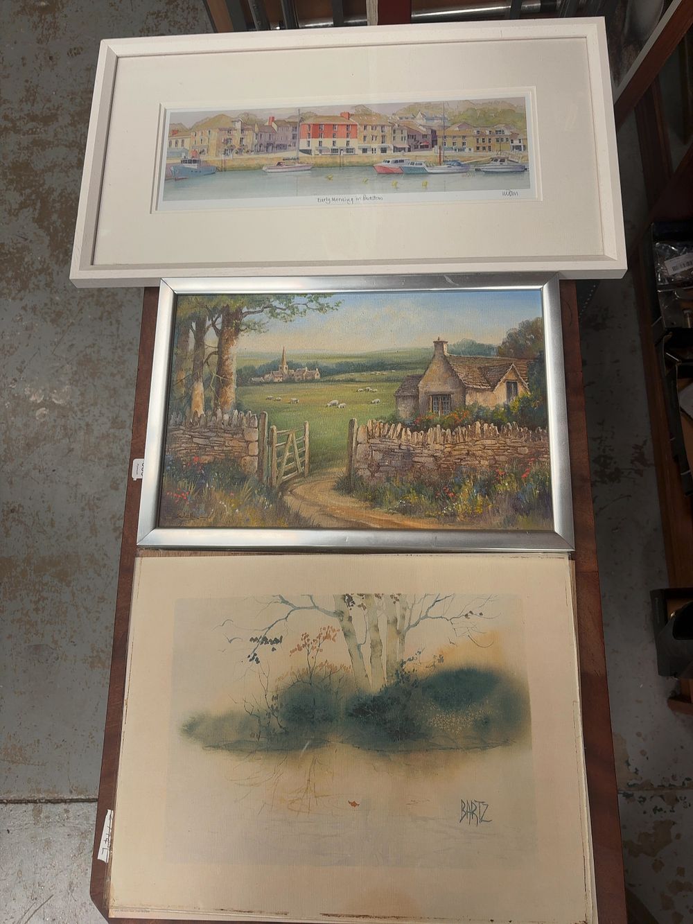 Lot 68: Three Landscapes by WDM, J. Walker, and Bartz (Signed)
