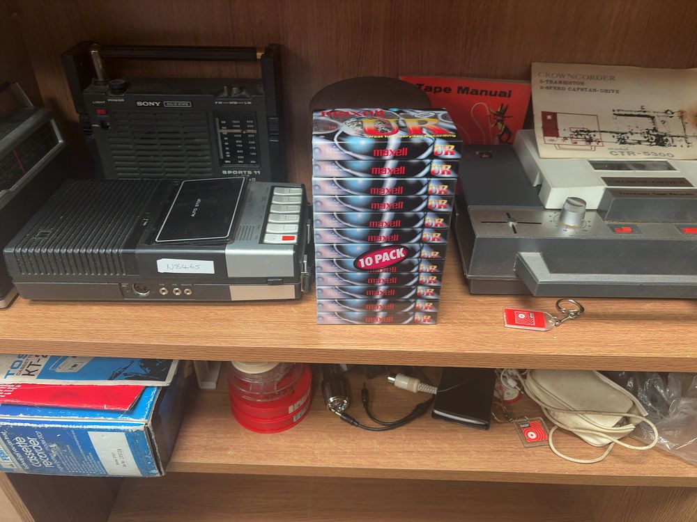 Lot 162: A Collection of Vintage Portable Audio Equipment, Radios, and Media