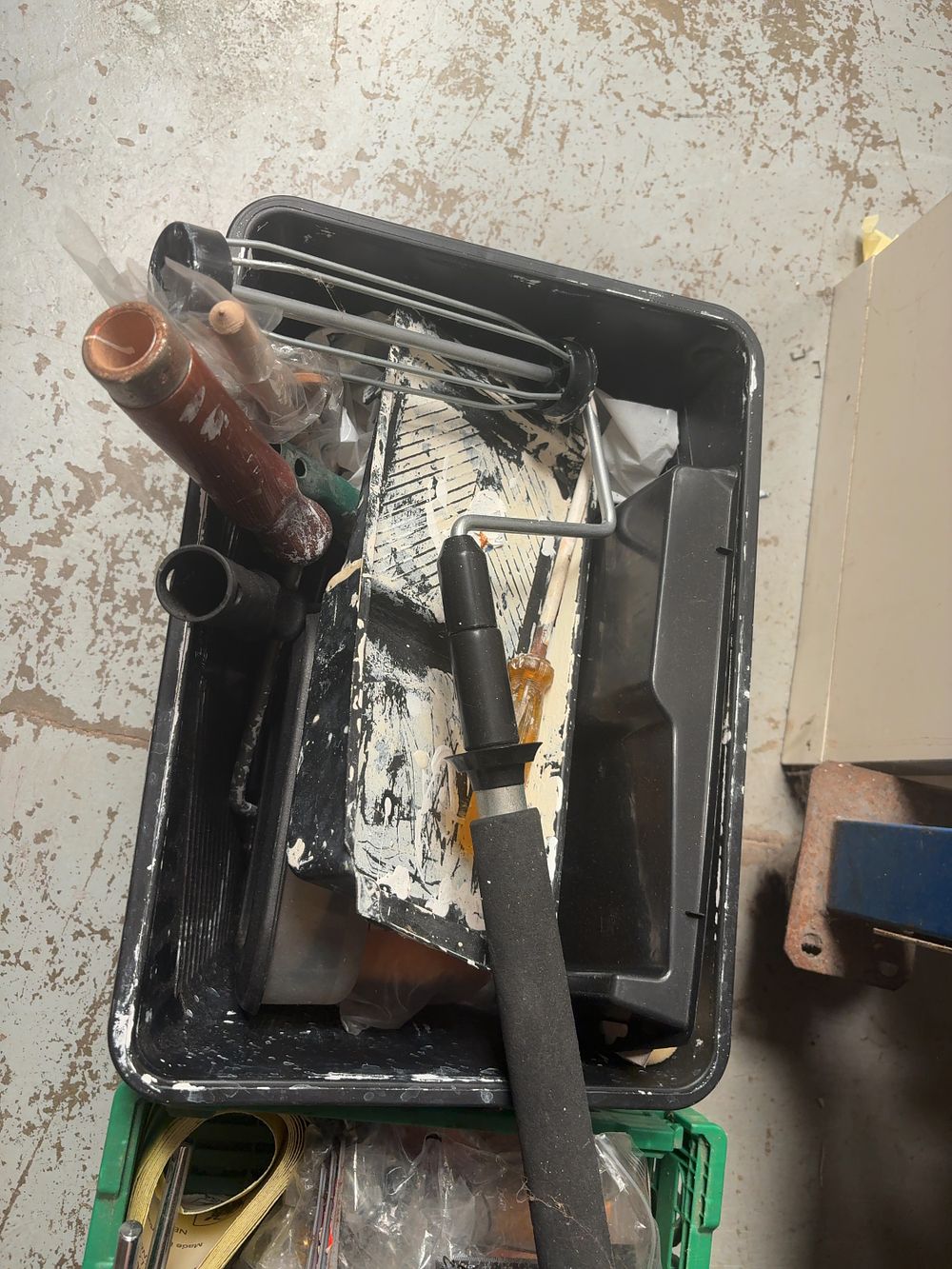 Lot 238: An Extensive Collection of Assorted Hand Tools, Decorating Supplies, and Workshop Equipment