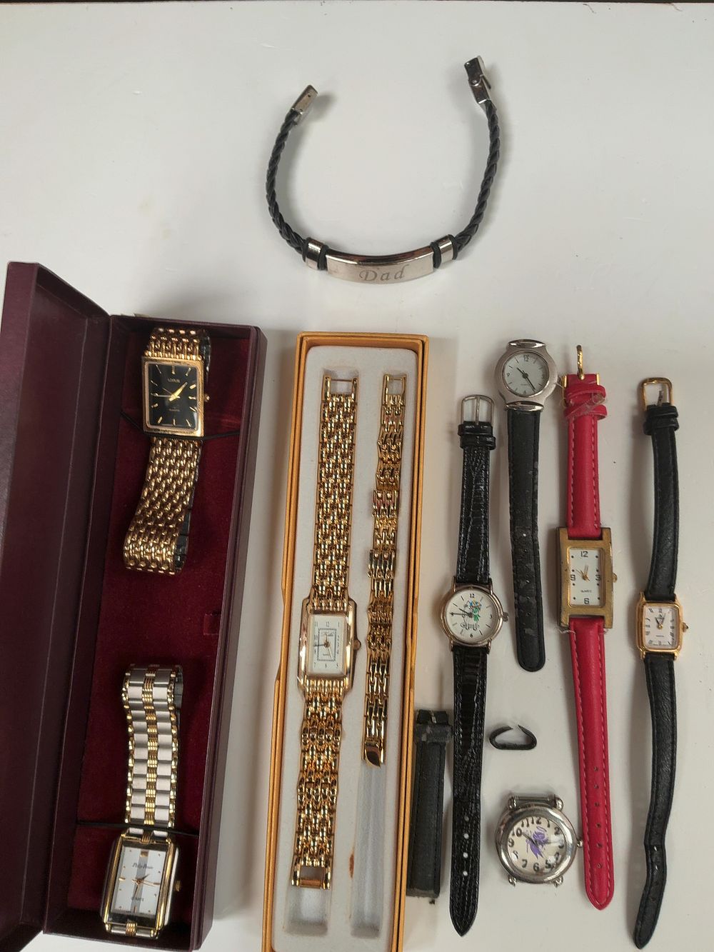 Lot 271: An Assortment of Quartz Wristwatches and a Commemorative Bracelet