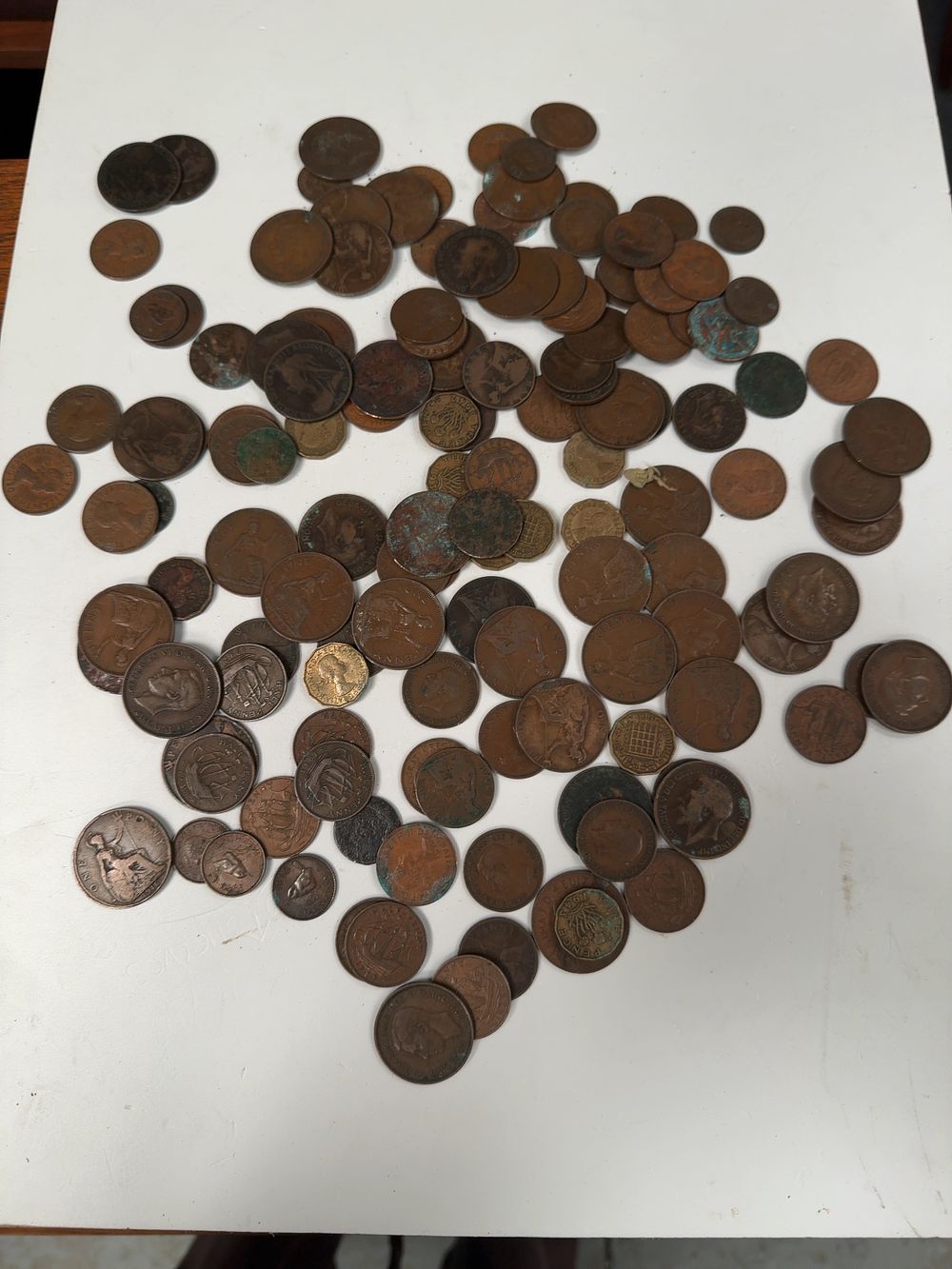 Lot 280: A Collection of UK Pre-Decimal Bronze and Nickel-Brass Coins